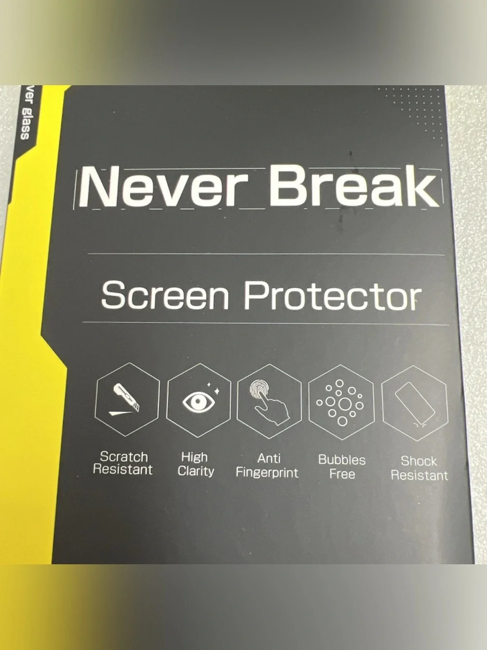 Never Break Screen Protector for iPhone 17 Scratch Resistant 2 Pack